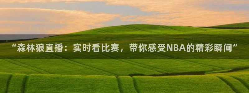 熊猫体育直播app点击启动.进新版.org：“森林狼直播：实时看比赛，带你感受NBA的精彩瞬间”