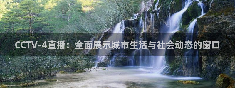 直播:熊猫：CCTV-4直播：全面展示城市生活与社会动态的窗口